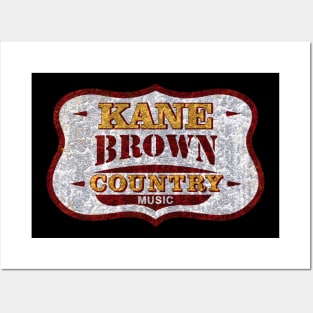 Kane Brown Vintage look country music Posters and Art